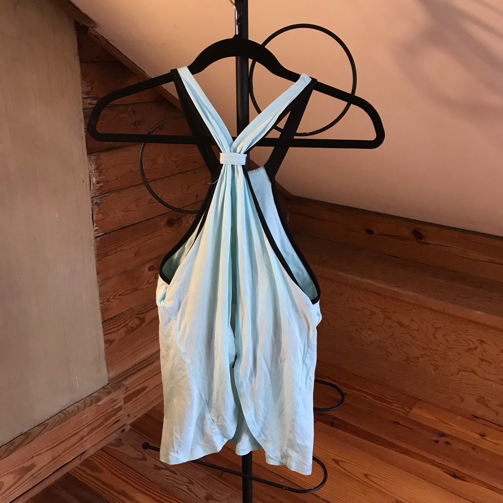 Victoria’s Secret Teal Built-in Bra Tank Top EUC S - Picture 2 of 13